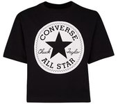 Camiseta converse signature chuck patch boxy niña negro