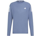 Camiseta de running adidas own the run b ls hombre azul