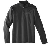 Camiseta de running brooks dash 1/2 zip 2.0 black hombre