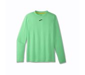 Camiseta de running brooks high point long hombre verde