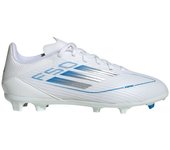 Botas de fútbol adidas f50 league fg/mg infantil blanco