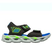Sandalias skechers lights thermo-splash - heat niño negro