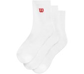 Calcetines de tenis wilson quarter top sock blanco pack