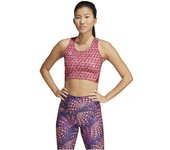 Camiseta de running adidas adizero x farm mujer granate