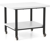 Costway Mesa para Impresora con 4 Ruedas y Mecanismo de Bloqueo Carrito Rodante con Estante 49 x 40 x 38 cm
