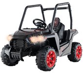 Costway UTV para Niños Coche de Juguete a Batería de 24V con Control Remoto 3 Velocidades 2 Suspensiones de Resorte Arranque Lento Música