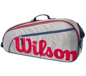 Raquetero wilson junior pack 3 gris