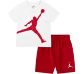 Conjunto nike short set rojo/blanco