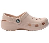 Zuecos crocs classic infantil beige