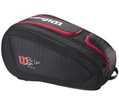 Raquetero wilson bela v3 negro/rojo