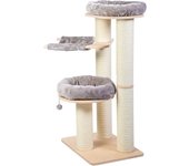 Rascador Natural Paradise Amaryllis L para gatos - gris claro