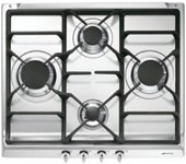 Placa Gas - Smeg S60GHS, 4 Zonas, 60 cm, Acero Inoxidable, Sin Marco