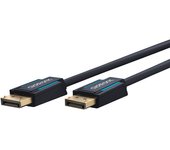 Clicktronic Cable DisplayPort 1.4 con DisplayPort macho a DP macho / 4320p / 8k / 60Hz / 2160p / 4K / 120Hz / UHD/FullHD/para monitor de juegos, tarjeta gráfica, portátil, TV, chapado en oro, 2 m