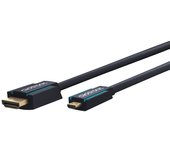 ClickTronic 3m Micro-HDMI Adapter cable HDMI HDMI tipo D (Micro) HDMI tipo A (Estándar) Azul