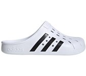 Zueco adidas adilette white/black