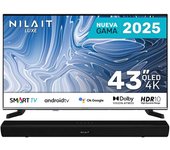 Nilait Luxe NI-43UB8001SE 43" QLED UltraHD 4K + Harmony Sound Bar Bluetooth 2.0 30W