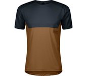 Scott Camiseta De Manga Corta Endurance Tech male Dark Blue / Bread Brown M