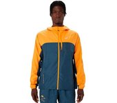 Asics Chaqueta Fujitrail Packable Windbreaker male Fellow Yellow / Magnetic Blue 2XL