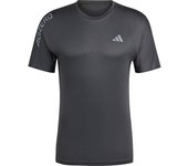 Adidas Camiseta De Manga Corta Adizero male Black / Grey Six 2XL