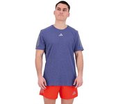 Adidas Camiseta De Manga Corta Own The Run Heather male Dark Blue Melange S
