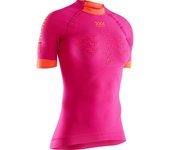 X-bionic Camiseta De Manga Corta The Trick G2 female Trick Pink / Kurkuma Orange L