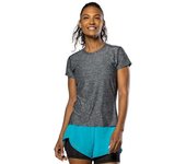 Nathan Camiseta De Manga Corta Qualifier female Black Heather XS