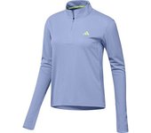 Adidas Camiseta De Manga Larga Con Media Cremallera Adizero female Blue Spark L