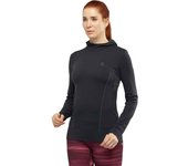 Salomon Sudadera Con Capucha Comet Seamless female Black / Ebony XS
