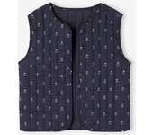 VERTBAUDET Chaqueta acolchada estampado flores niña azul estampado