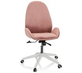 hjh OFFICE Silla home office tela rosa