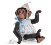 ASI VIL, S.L. NILO EL CHIMPANCÉ PELELE ESTAMPADO GORRO GNOMO REBORN
