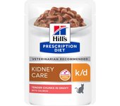 Hill´s Prescription Diet Hill´s Gato k/d Kidney Care con Salmón Salsa Sobres 85 gr
