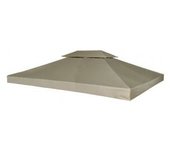 vidaXL Cubierta De Repuesto De Cenador 310 G/m² Beige 3x4 M