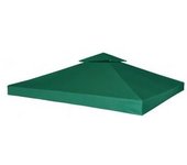vidaXL Cubierta De Repuesto De Cenador 310 G/m² Verde 3x3 M
