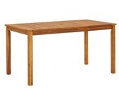vidaXL Mesa De Jardín Madera Maciza De Acacia 140x80x74 Cm