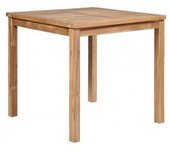 vidaXL Mesa De Jardín De Madera Maciza De Teca 80x80x77 Cm