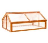 vidaXL Invernadero De Madera De Abeto Marrón 114x80x50 Cm