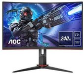 Monitor Gaming Aoc 31.5" Led Fhd C32g2ze Curvo Negro