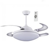 Wonderlamp Ventilador Led Con Aspas Plegables Twin Blanco (36w)