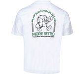 Meteora - Camiseta Retro Ball, Hombre, White, XL
