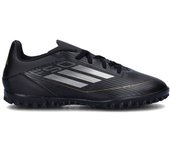Adidas - Bota de fútbol F50 Club Turf, Unisex, Core Black-Iron Met-Gold Met, 6,5 UK