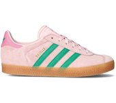 Adidas - Zapatilla Gazelle Adolescentes, Unisex, Clear Pink-Court Green-Bliss Pink, 3,5 UK