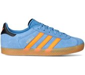 Adidas - Zapatilla Gazelle Niño, Unisex, focus blue-solar orange-core black, 3 UK