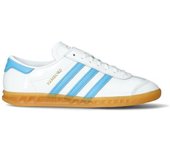 Adidas - Zapatilla Hamburg Mujer, Mujer, White-Sky Rush-, 5 UK