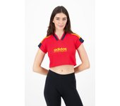 adidas Tiro - Rojo - Camiseta Crop Top Mujer talla S