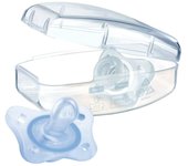 Chicco Physio MiniSoft Chupete Azul-Transparente 0-2 meses 2 unidades