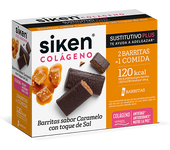 Siken Sustitutivo Colageno 8 Barritas Caramelo Con Toque de Sal 8 Unidades