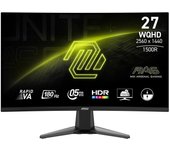 Monitor MSI 27″ 2560x1440 180Hz VA Curvo 1500R HDR FreeSync Sin Marco