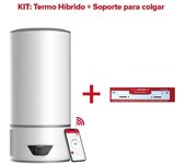 Ariston Lydos Hybrid WiFi Termo Eléctrico con Aerotermia 100L A + Soporte de Pared Instafix