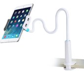 Soporte para teléfono celular y tableta, soporte universal de cuello de cisne ajustable y flexible con brazo largo y rotación de 360° de 4 a 10,6 pulgadas